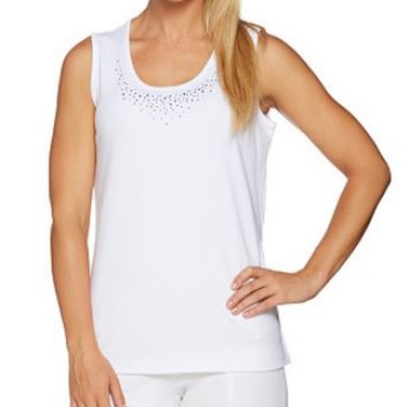 Hydrangea Print Elbow Sleeve Hoodie and Knit Tank - Picture 5 of 5